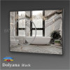 Дзеркало DOLYANA BLACK в алюмінієвій рамі з підсвічуванням LED 